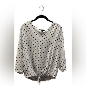 Polka Dot V-Neck Top